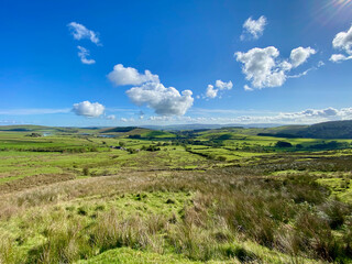 Panorama of Barley Village from Pendle Hill 