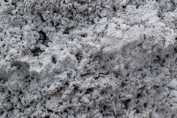 White porous structure for the backdrop. Chemical substance or natural sediment concept.