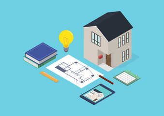 建築士・建築家・設計士・デザイナーのイラスト素材