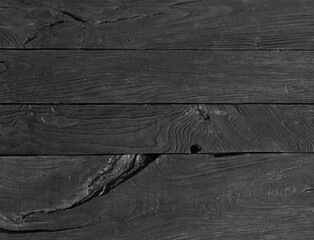old grungy gray black plank wooden floor