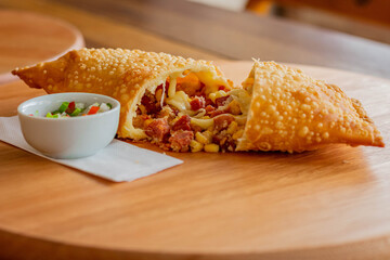 Meat pastry fast-prepared food