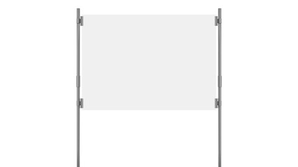 Horizontal Poster Display Mockup With Silver Frame