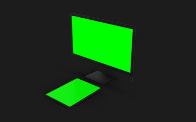 Desktop and Tablet Mockup