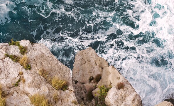 Cliff Rock in the coast of The Adriatic Sea
