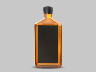 Amber Bottle Mockup