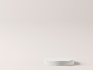 Cosmetic background and  for product presentation and Monstera.  for fashion magazine illustration. 3d render illustration