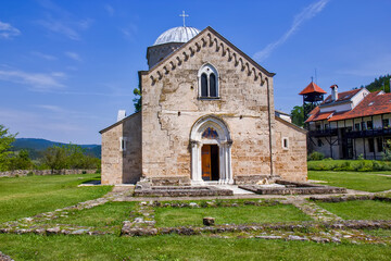 Fototapeta premium Old medieval monastery Gradac, Serbia