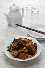 si xi kao fu, hong shao kao fu, Shanghai braised wheat gluten (seitan)