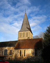 Fototapeta na wymiar St James' Church in Shere, Surrey, UK