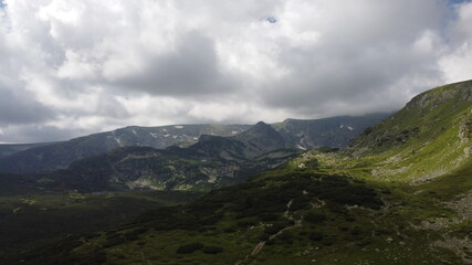 Naklejka premium Seven Rila lakes Bulgaria