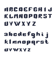Bold Alphabet Font. Bold style. Vector illustration