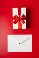 Valentine's day envelope and gift