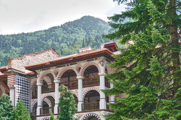 Obraz premium The famous Rila Monastery in Bulgaria