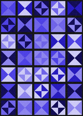 Fototapeta premium Abstract Geometric Pattern generative computational art illustration