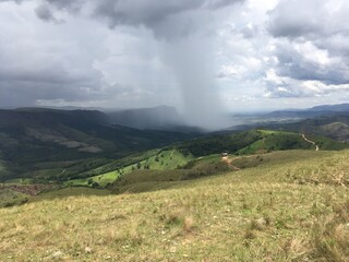 raining in the mountains