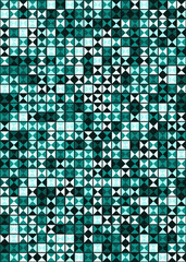 Abstract Geometric Pattern generative computational art illustration
