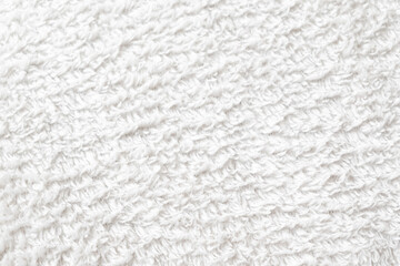 Soft white cotton towel  terry cloth texture