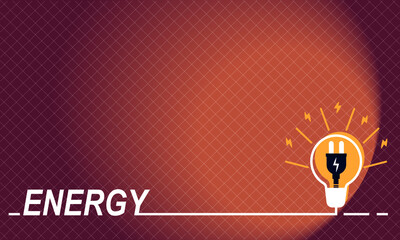 Obraz premium Big Light Bulb Idea and energy concept Website Landing page. editable vector.
