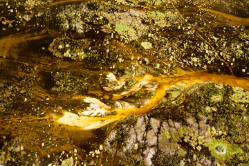 Aerial view to wild nature of Delta Okavango in Botswana.