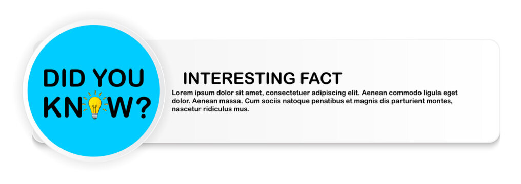 Did you know Speech Bubble Background with Idea Light Bulb Icon Vector Illustration EPS10