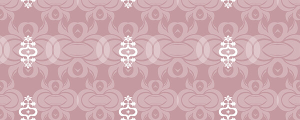 Decorative ornament damask pattern Textile wallpaper classic decor