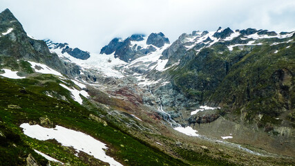 Fototapeta na wymiar Glacier in Italy