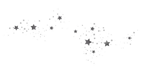 Naklejka na ściany i meble Illustration of flying shiny stars.