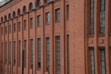 Fototapeta premium Factory building of a briquette factory