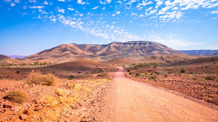 Namibia, Hardap region, Namib Desert East of the Namib Naukluft National Park towards Sossusvlei, Zaris pass.