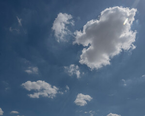 blue sky with clouds