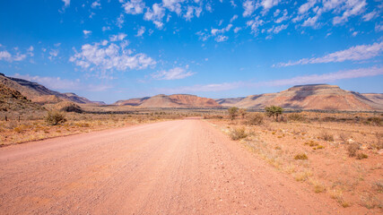 Fototapeta na wymiar Namibia, Hardap region, Namib Desert East of the Namib Naukluft National Park towards Sossusvlei, Zaris pass.