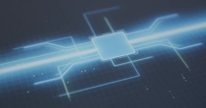 Finger of person starts modern network application on the tablet