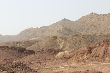 Beautiful short mountains in Baluchistan