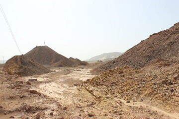 landscape in the desert near Baluchistan 