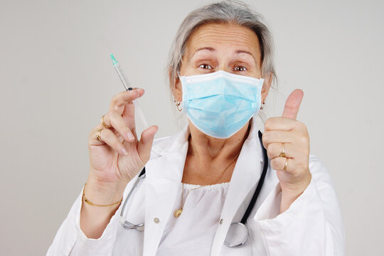 Healthcare worker happy