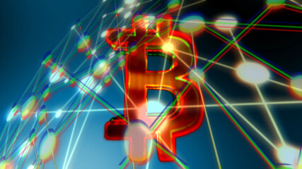 Bitcoin symbol background