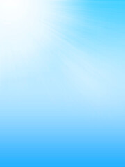 Sun rays on a background of blue sky. Abstract Background