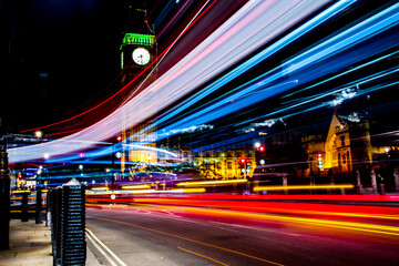 London - Lichtspuren