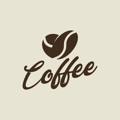 Cafe vector emblem. Cup of coffee logo