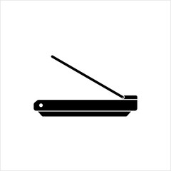 Fototapeta premium Image Scanner Icon, Electronic Flatbed Image Scanning Device