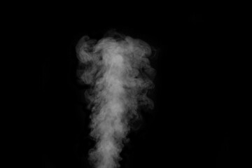 Figured smoke on a dark background. Abstract background, design element, for overlay on pictures.
