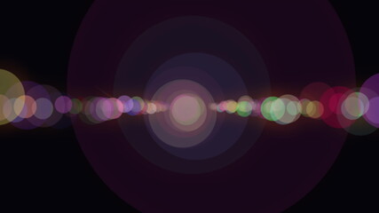 Flashes of lights in the distance background