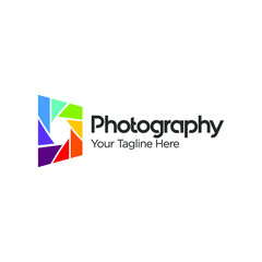 Camera shutter logo. Camera Photography Logo Icon Design Vector