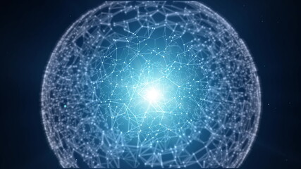 Polygonal Network Shape Dynamic Gradients 4K