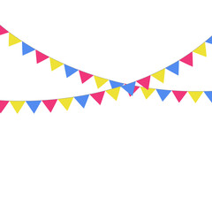 Party Background with colourful Flags Vector EPS 10