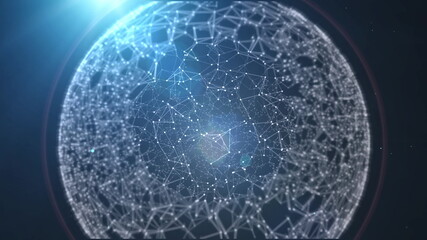 blue planet earth with space