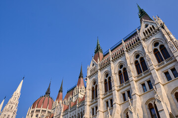 Hungarian Parliament Building, Orszaghaz in Budapest, Hungary