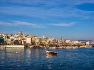 Fototapeta na wymiar View of Galata tower, Istanbul ,Turkey