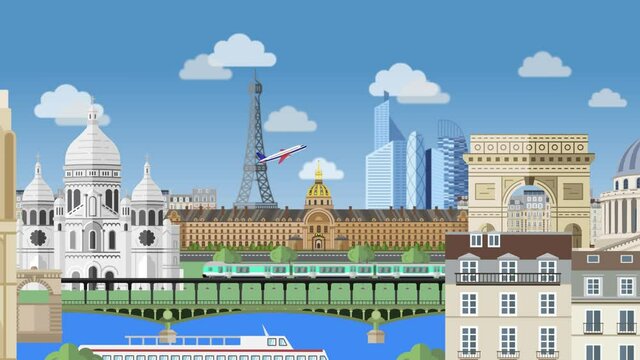 Tour of the famous city landmarks of Paris