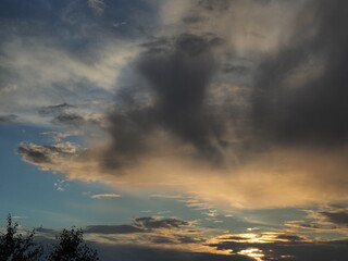 Sunset with clouds 1402